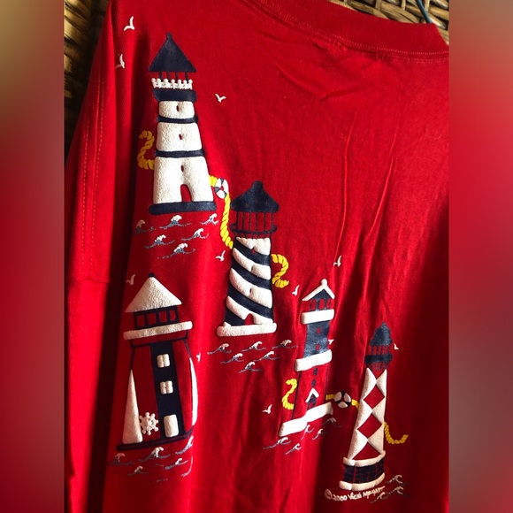 Lighthouse Long Sleeve - double sided graphic T- Womens 2XL - Picture 9 of 10